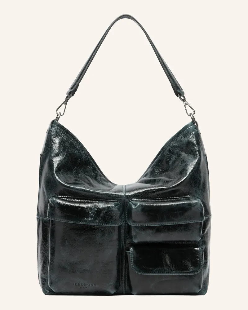 Liebeskind Schultertasche Archive Lk 204 Medium gruen Dunkelblau