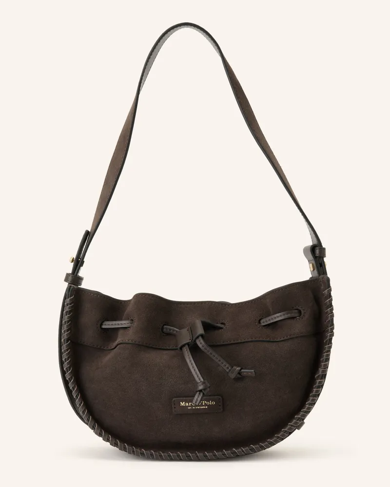 Marc O'Polo Beuteltasche Aamina Mini braun Dunkelgrau