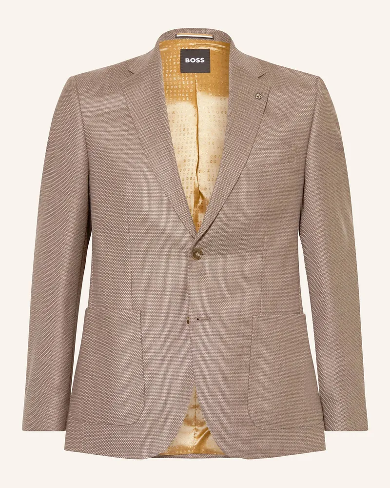 HUGO BOSS Sakko JANSON Regular Fit aus Merinowolle Taupe