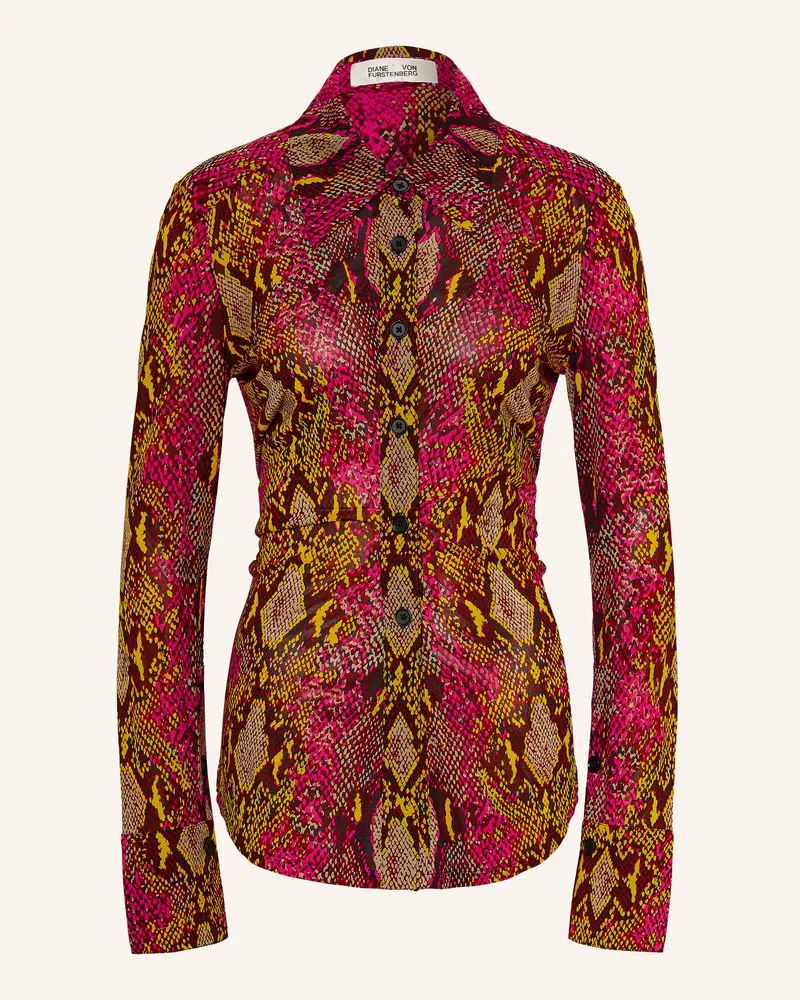 Diane von Furstenberg Hemdbluse Lucinda Aus Jersey pink Pink