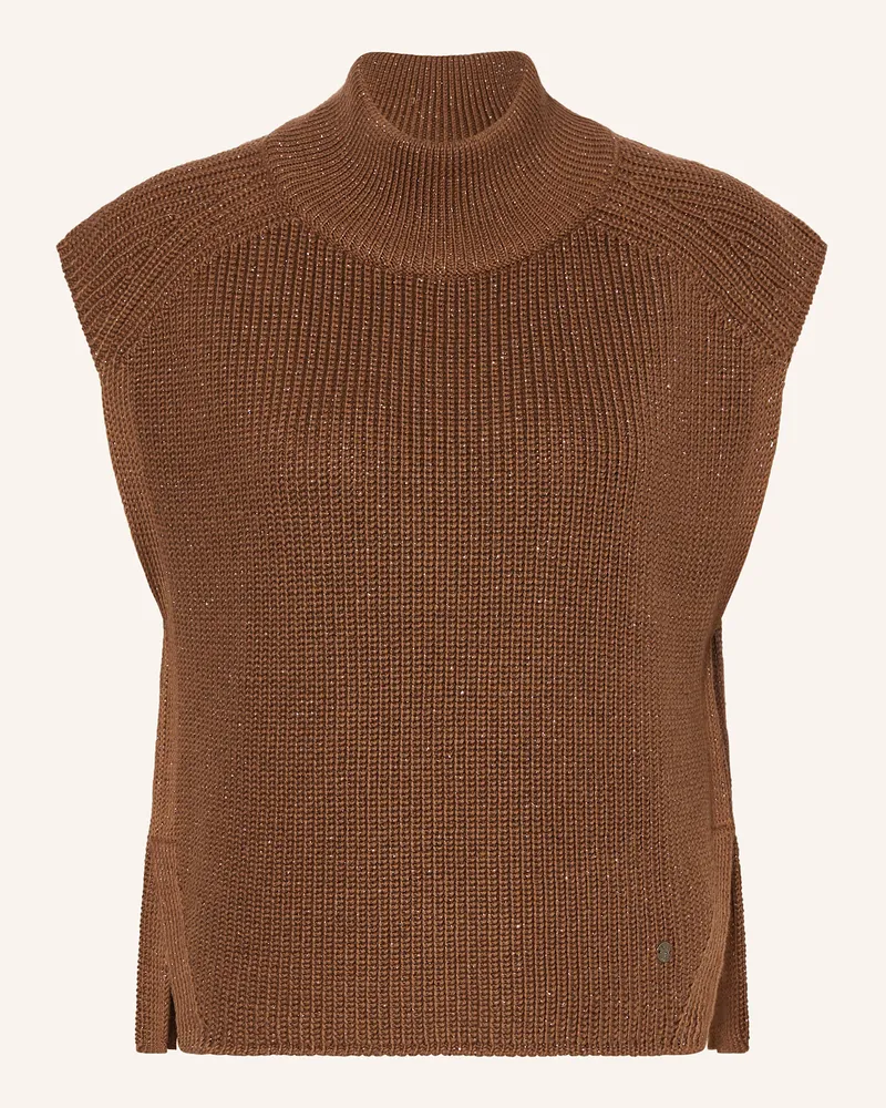 monari Pullunder Mit Glitzergarn braun Braun