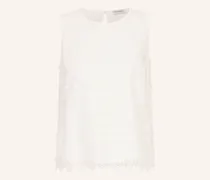 Spitzentop weiss
