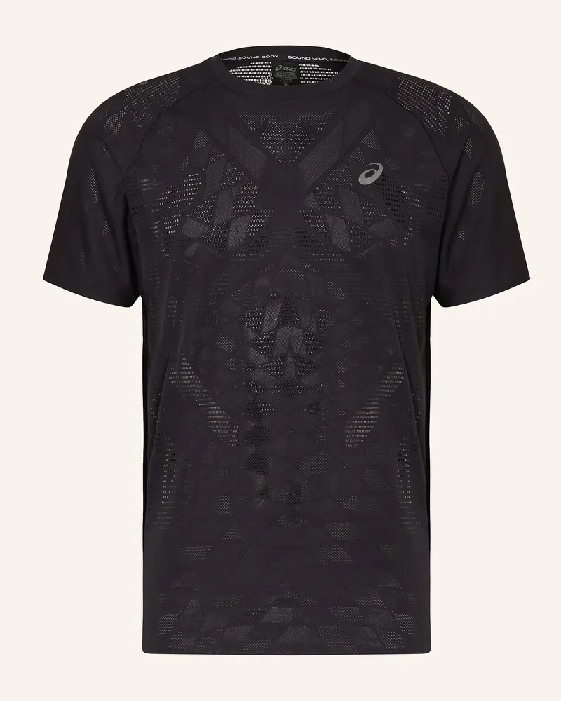 Asics Laufshirt METARUN SS TOP Schwarz