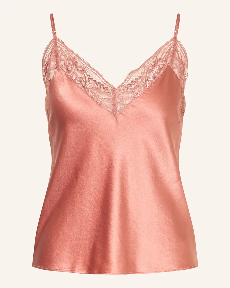 Aubade Schlaftop MIDNIGHT WHISPER aus Seide Rosé