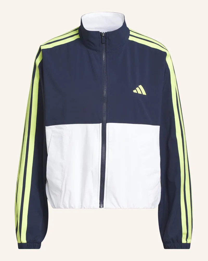 adidas Beyond The Course Colorblock Twistweave Full-Zip Jacke blau Weiss