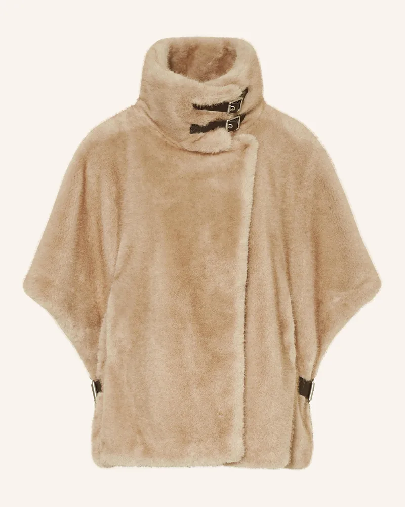 Pinko Kunstpelz-Cape COMODINO Beige