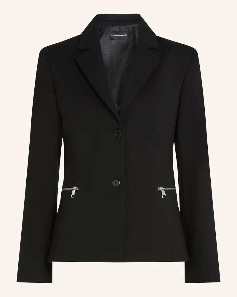 Karl Lagerfeld Blazer schwarz Schwarz