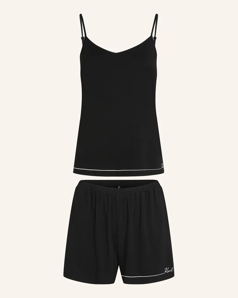 Karl Lagerfeld Nachtwäsche schwarz Schwarz