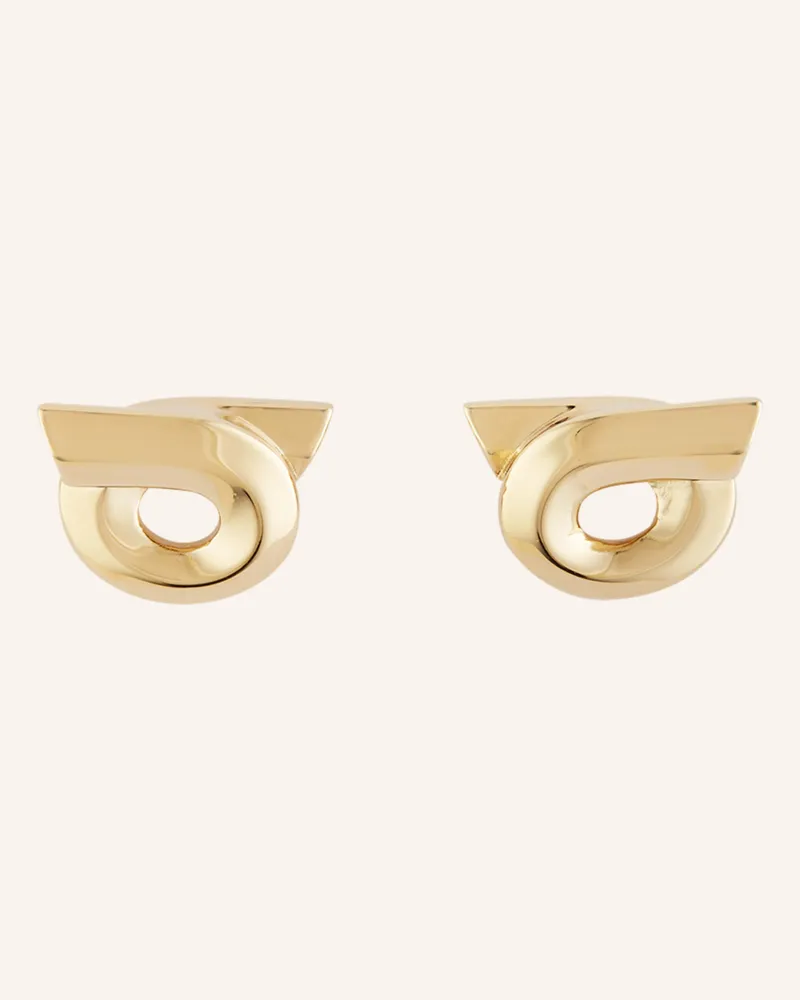 Ferragamo Ohrstecker NEW GAN Gold