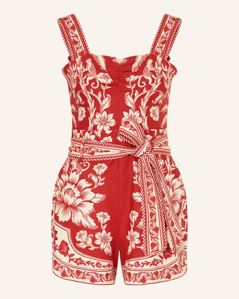 FARM Rio Jumpsuit Guanacaste rot Creme