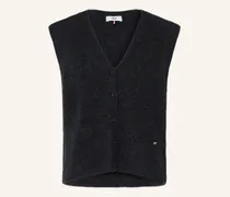 Strickweste Ciplui Mit Alpaka grau