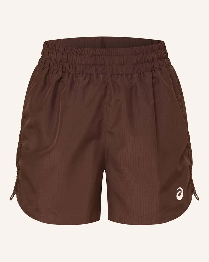 Asics Laufshorts NAGINO RUN ADJUSTABLE 4IN SHORT Dunkelbraun