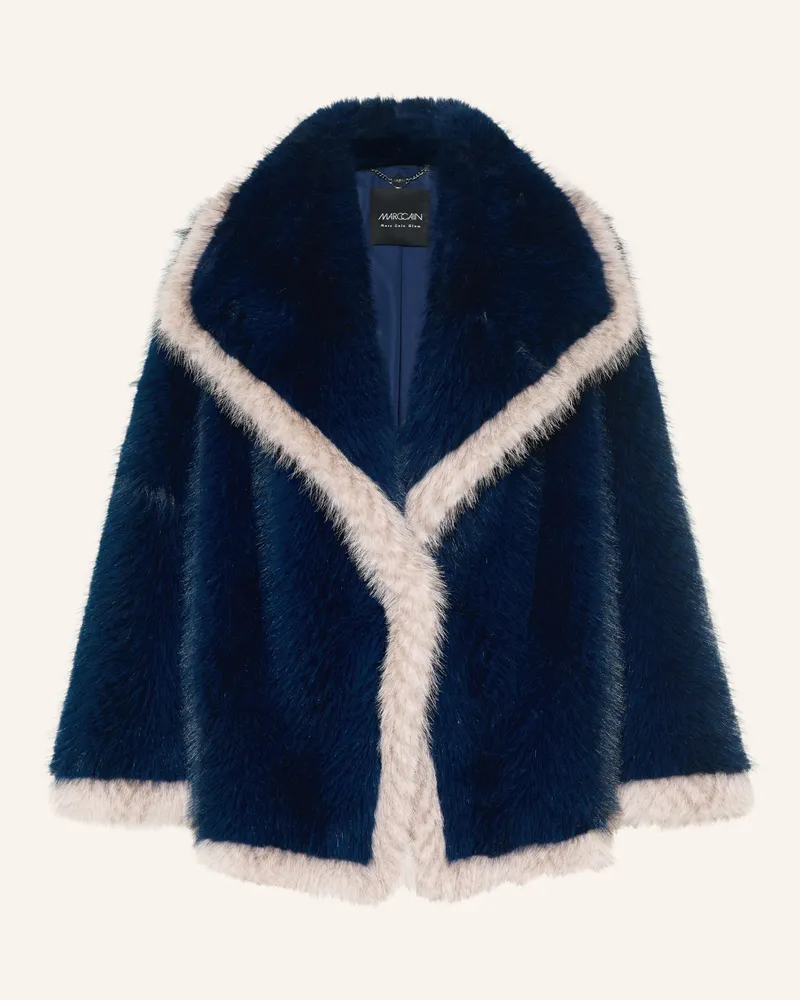 Marc Cain Kunstfell-Jacke blau 393