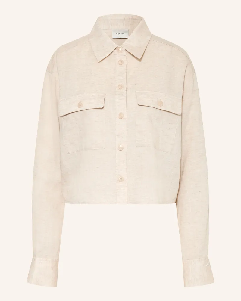 Gestuz Hemdbluse Gzriava beige Beige