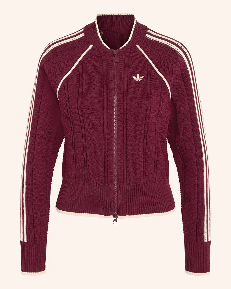 adidas Strickjacke Sst rot Dunkelrot