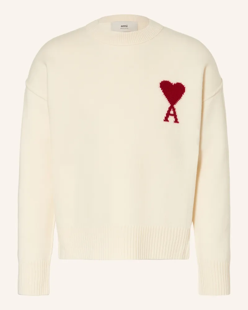 AMI Paris Pullover weiss Ecru