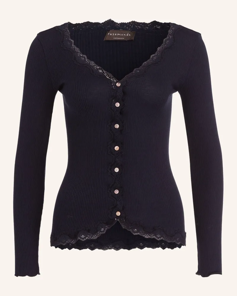 Rosemunde Strickjacke Babette Aus Seide blau 135