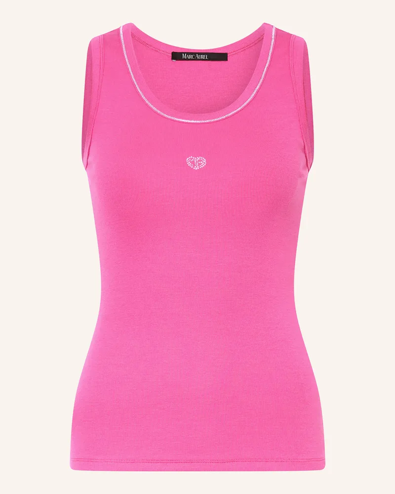 MARC AUREL Top Mit Schmucksteinen pink Pink