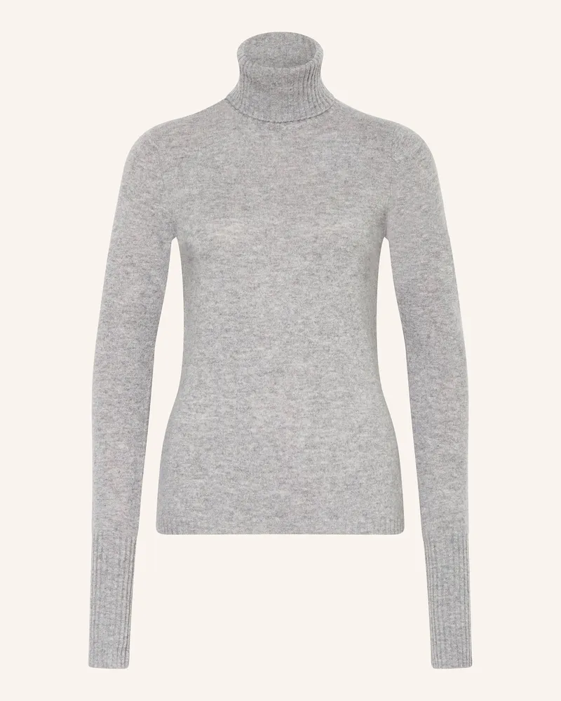 FTC Cashmere Rollkragenpullover aus Cashmere Hellgrau