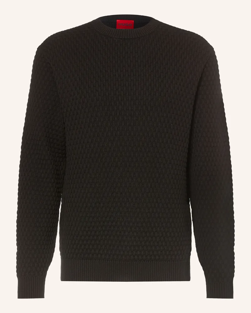 HUGO BOSS Pullover Sylas schwarz Schwarz