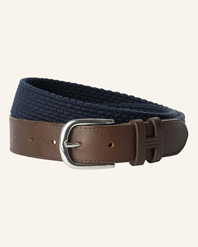 Hackett Gürtel Parachute Belt blau Dunkelblau