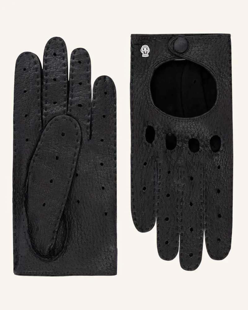 Roeckl Lederhandschuhe Como Autofahrer schwarz Schwarz