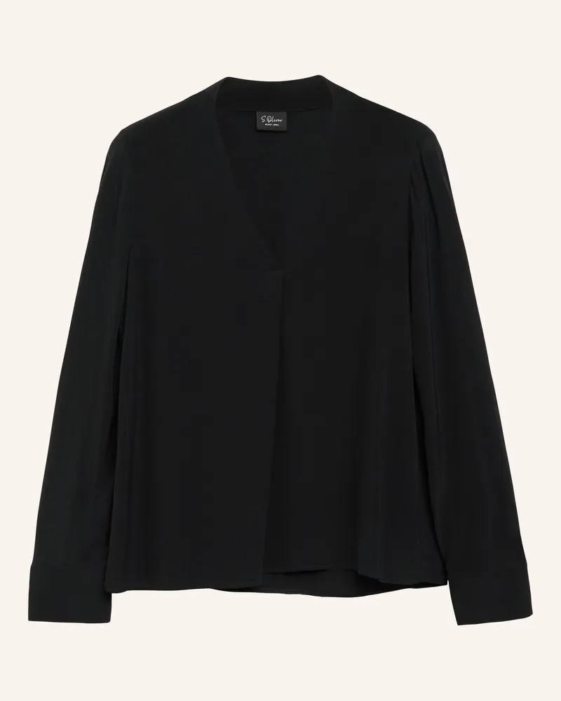 S.Oliver Bluse schwarz Schwarz