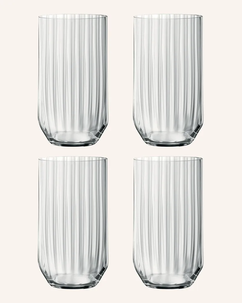 Spiegelau 4er-Set Longdrinkgläser Weiss