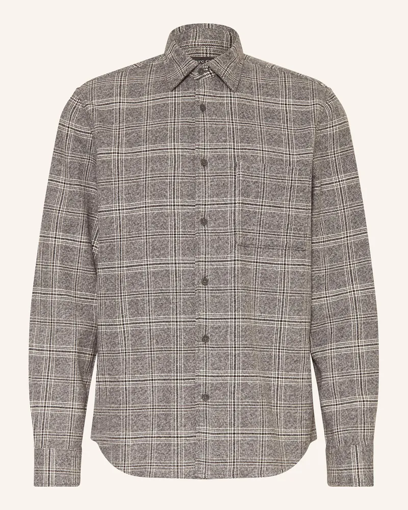 Marc O'Polo Flanellhemd Regular Fit Grau