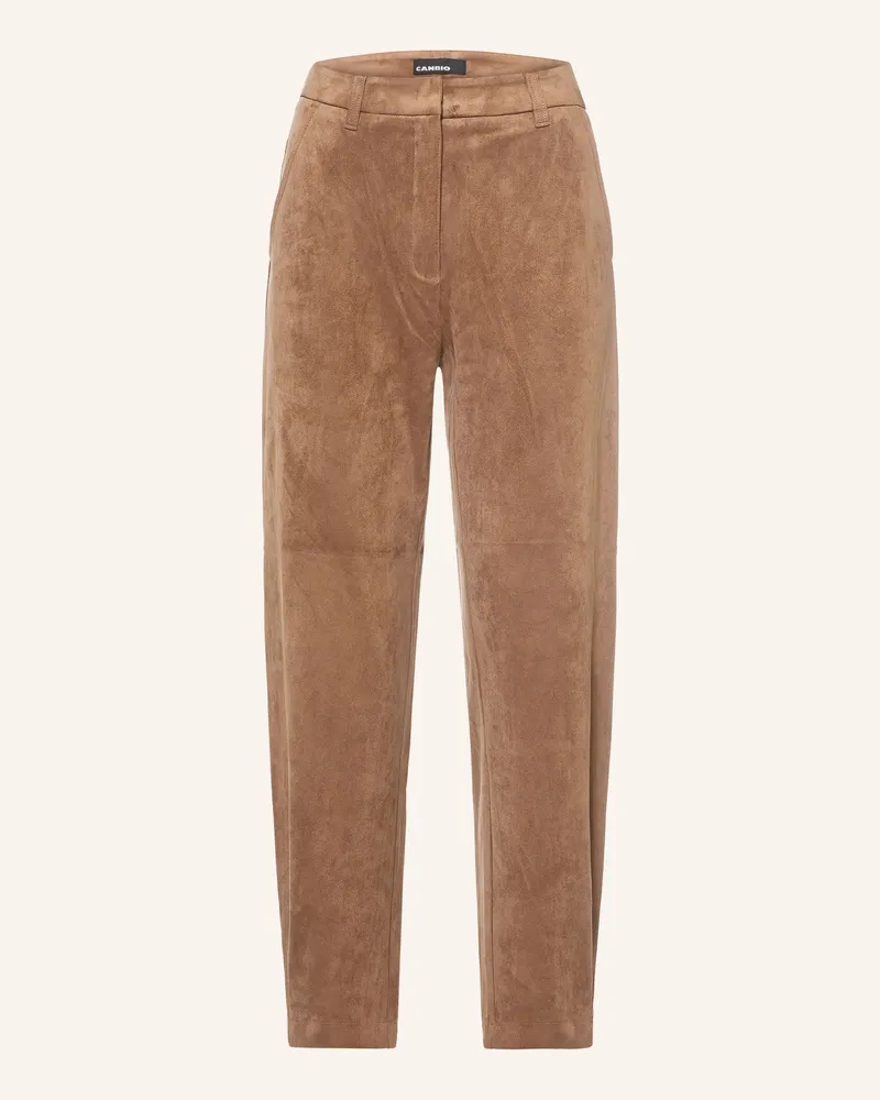 Cambio Hose Odelia In Lederoptik beige Braun