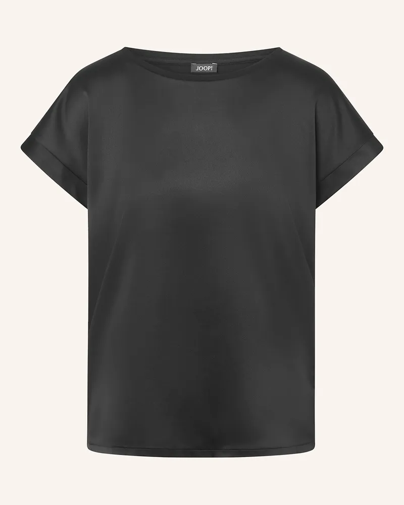 JOOP! Blusenshirt Taila Im Materialmix schwarz Schwarz