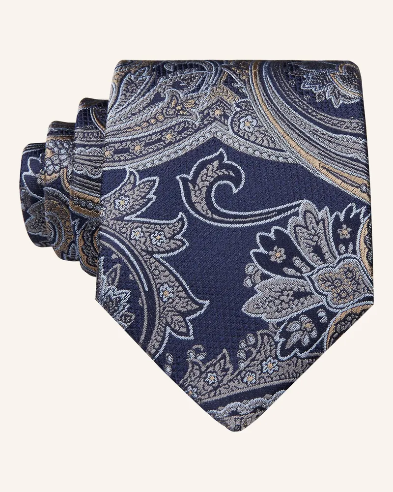 paul Krawatte blau Dunkelblau