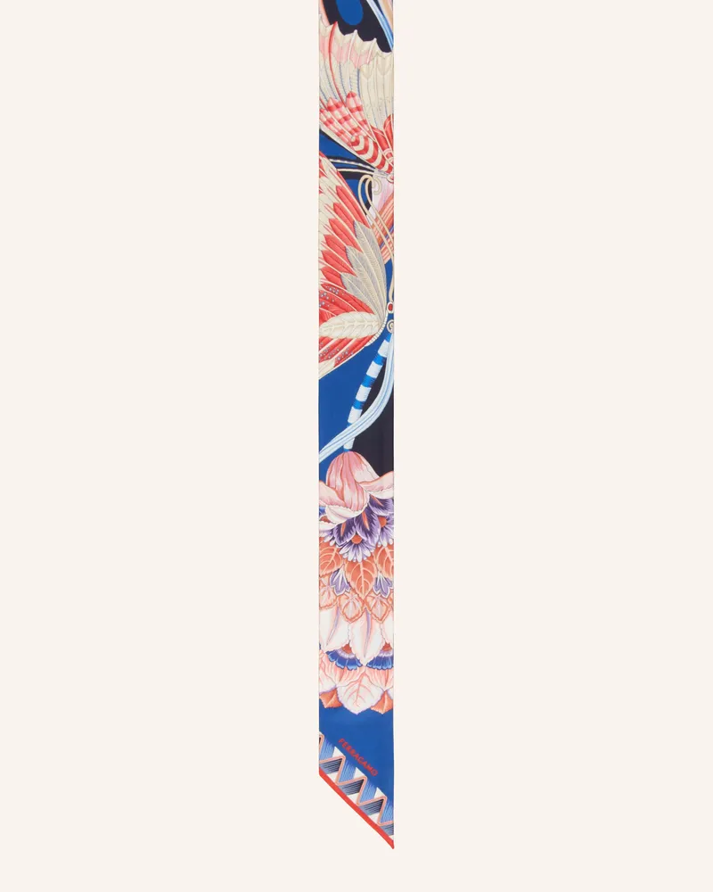 Ferragamo Seidenschal GIADA FLY Schwarz