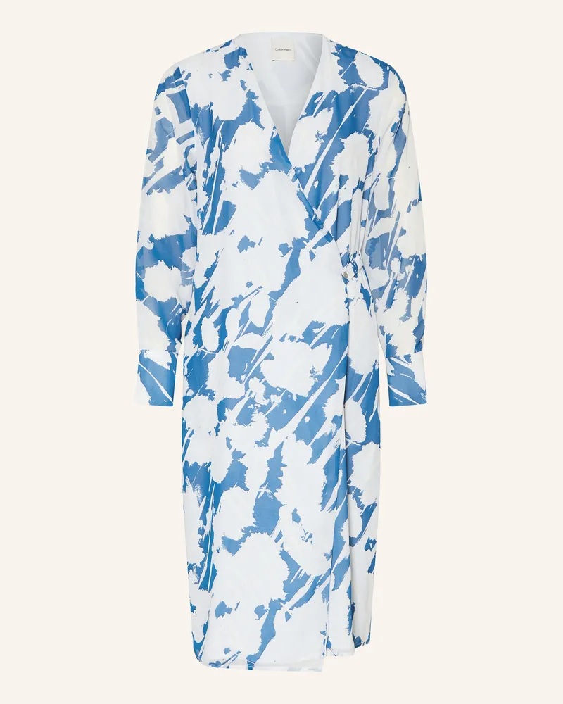 Calvin Klein Wickelkleid Hellblau