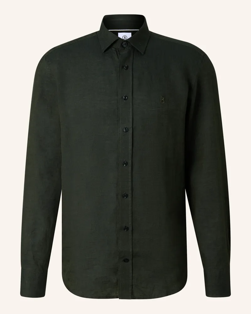 Bogner Leinenhemd Timi Regular Fit gruen Oliv