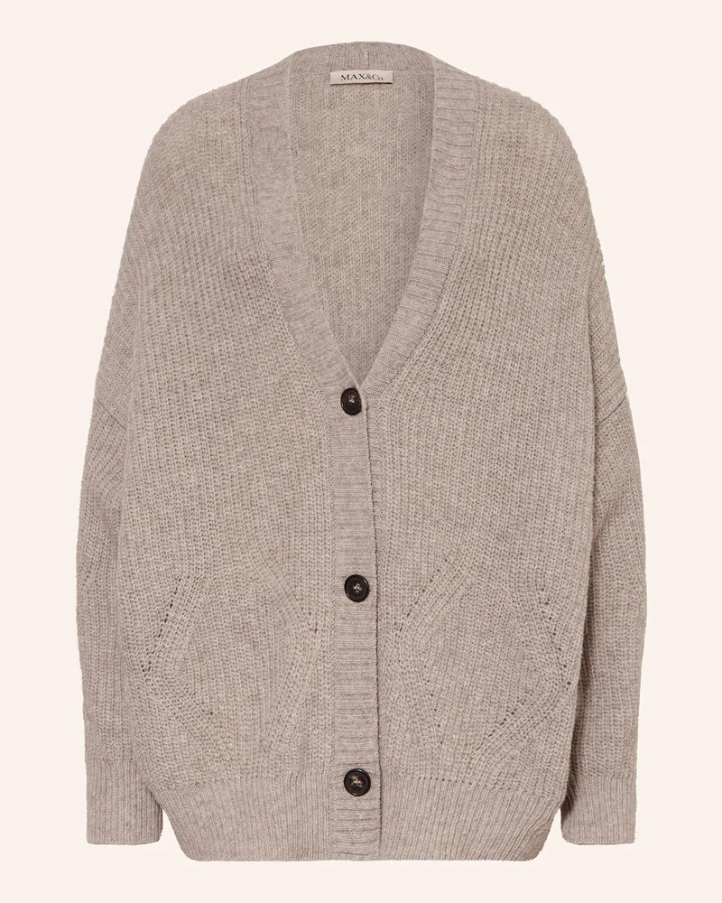MAX&Co. Strickjacke MCOEGUALE Beige