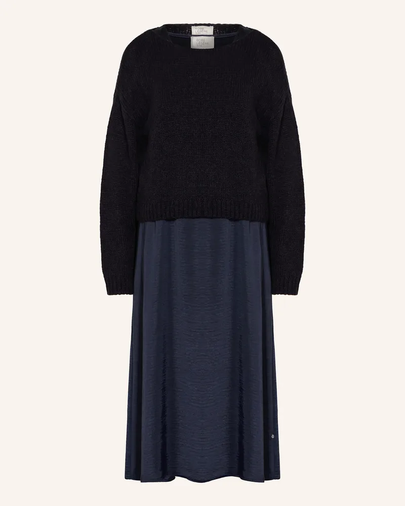 Vera Mont Set: Kleid Und Pullover blau Dunkelblau