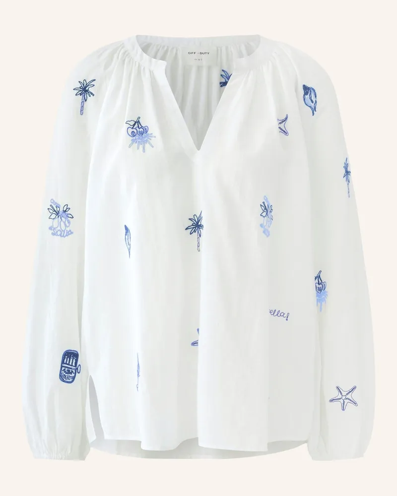Oui  Blusenshirt weiss Weiss