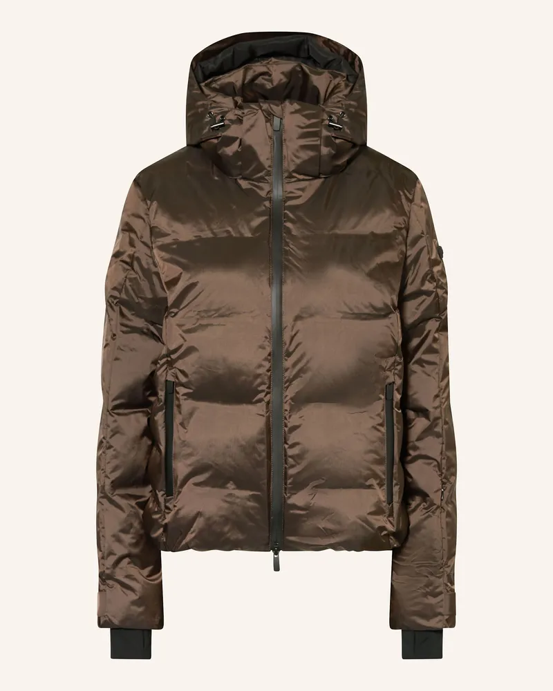 Mrs & HUGS Skijacke braun Dunkelbraun