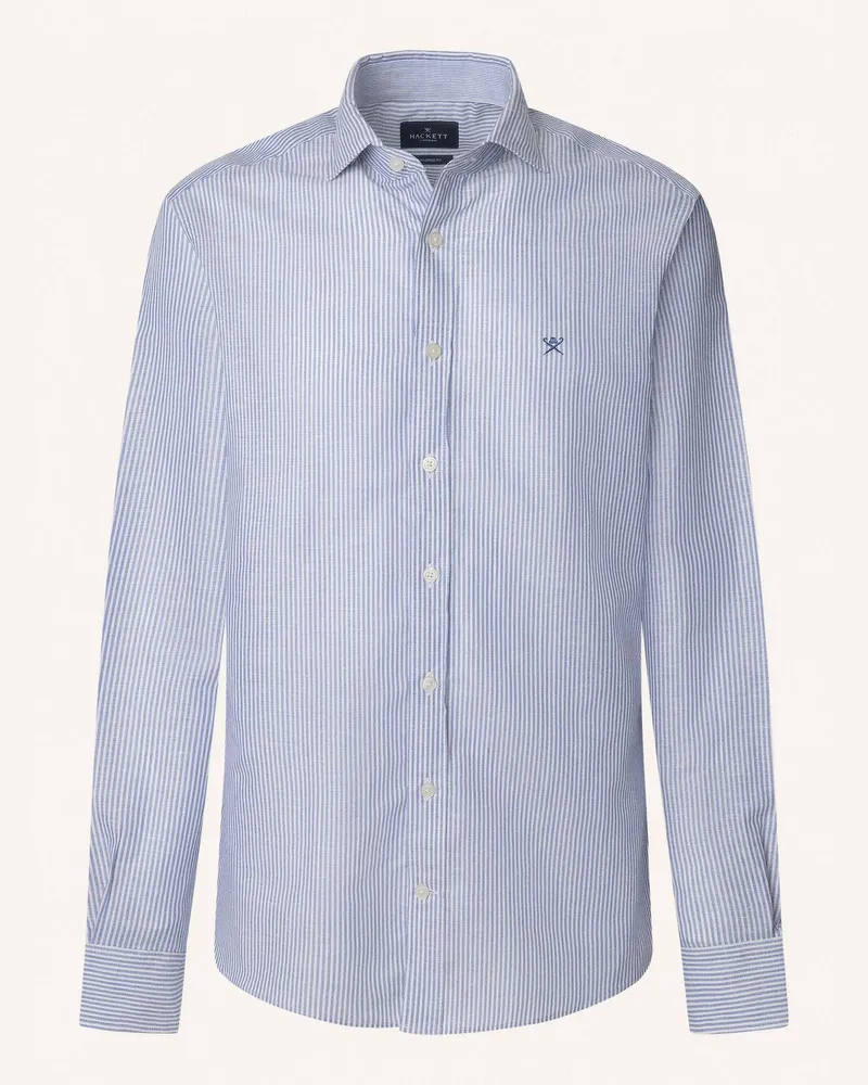 Hackett Freizeithemd LINEN BENGEL STRIPE Dunkelblau