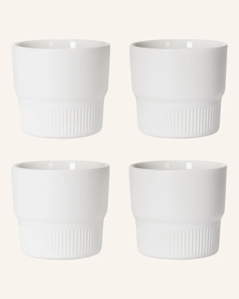 Marc O'Polo 4er-Set Becher Moments weiss Creme
