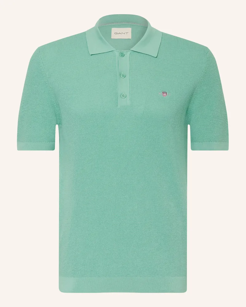 Gant Strick-Poloshirt Mint
