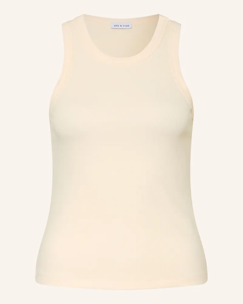 Mrs & HUGS Top beige Creme
