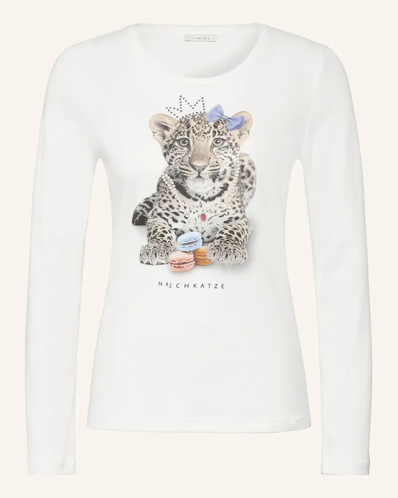 lilienfels Longsleeve Mit Schmucksteinen weiss Weiss