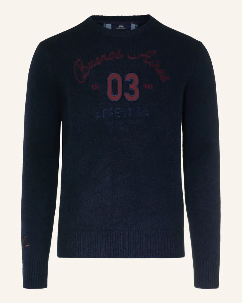 La Martina Pullover blau Dunkelblau