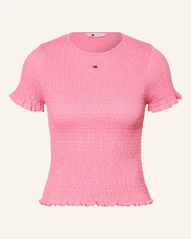 Tommy Hilfiger T-Shirt Mit Rüschen pink Rosa