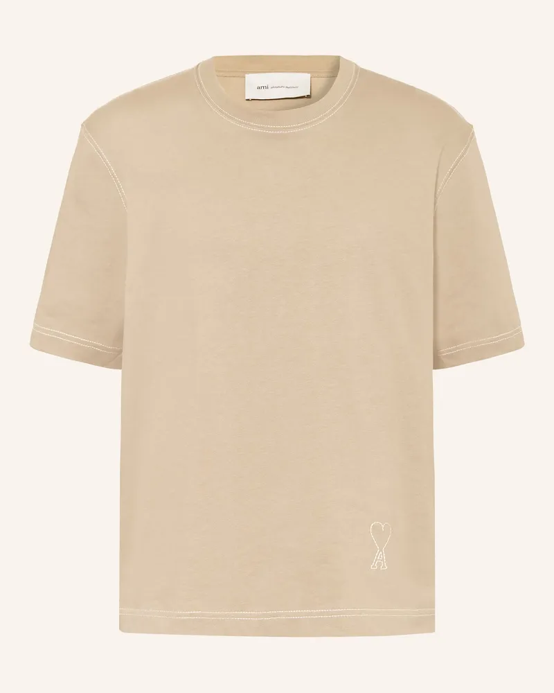 AMI Paris T-Shirt beige Beige