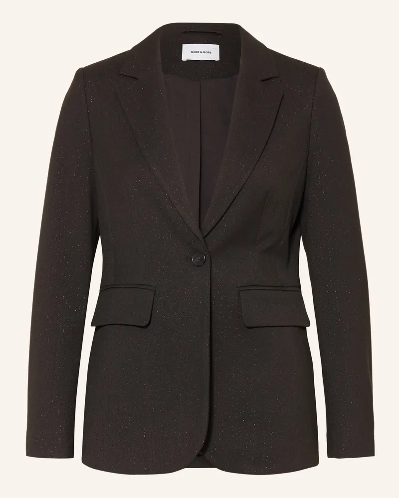 More & More Blazer mit Glitzergarn Schwarz