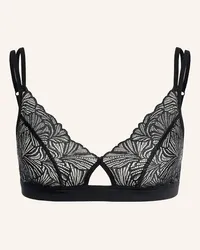 Ehrlich Textil Bustier FLUID LACE CUT-OUT BRALETTE Schwarz