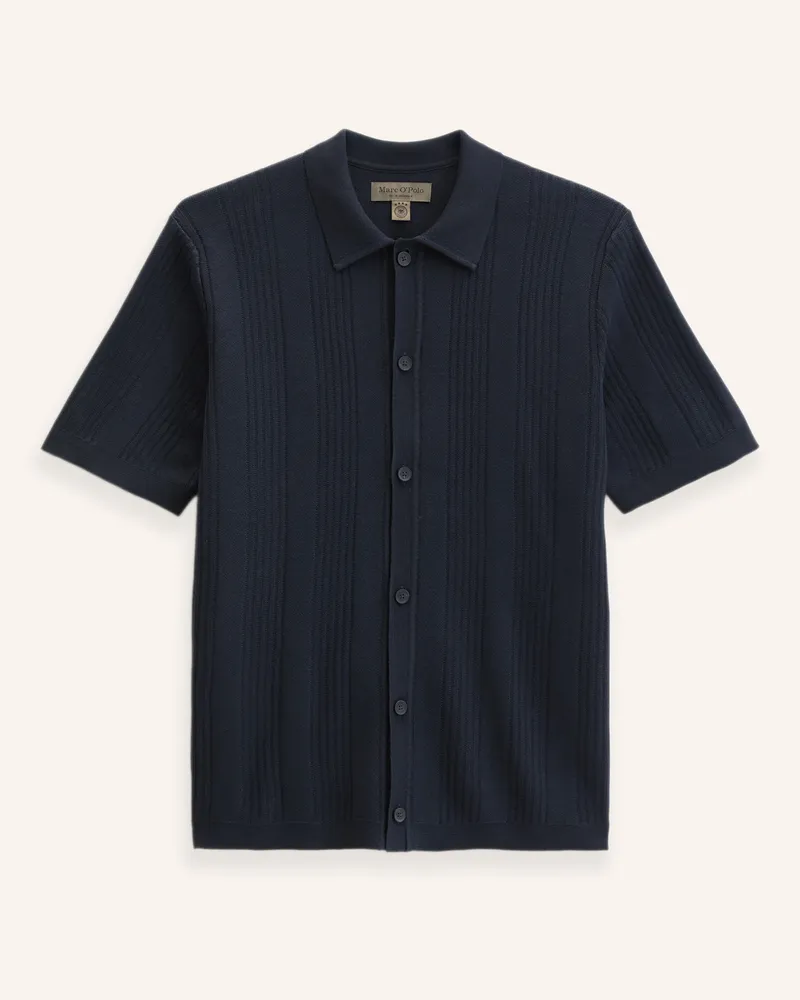 Marc O'Polo Strick-Shirt blau Dunkelblau